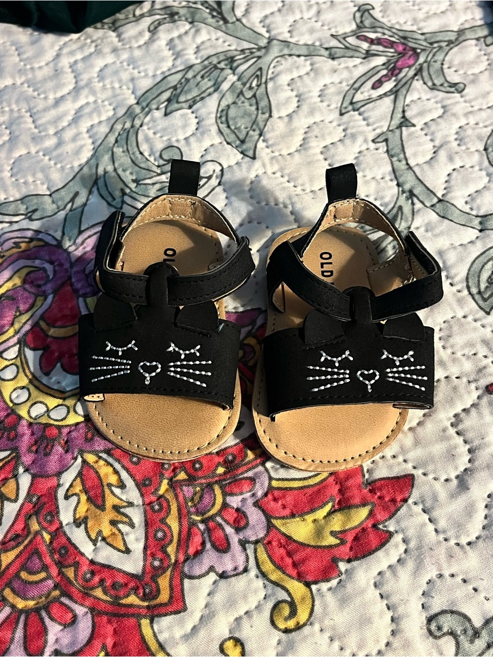 Old Navy Baby Girl Toddler Cat Sandals - Black Jack 0-3 Months Navy Blue